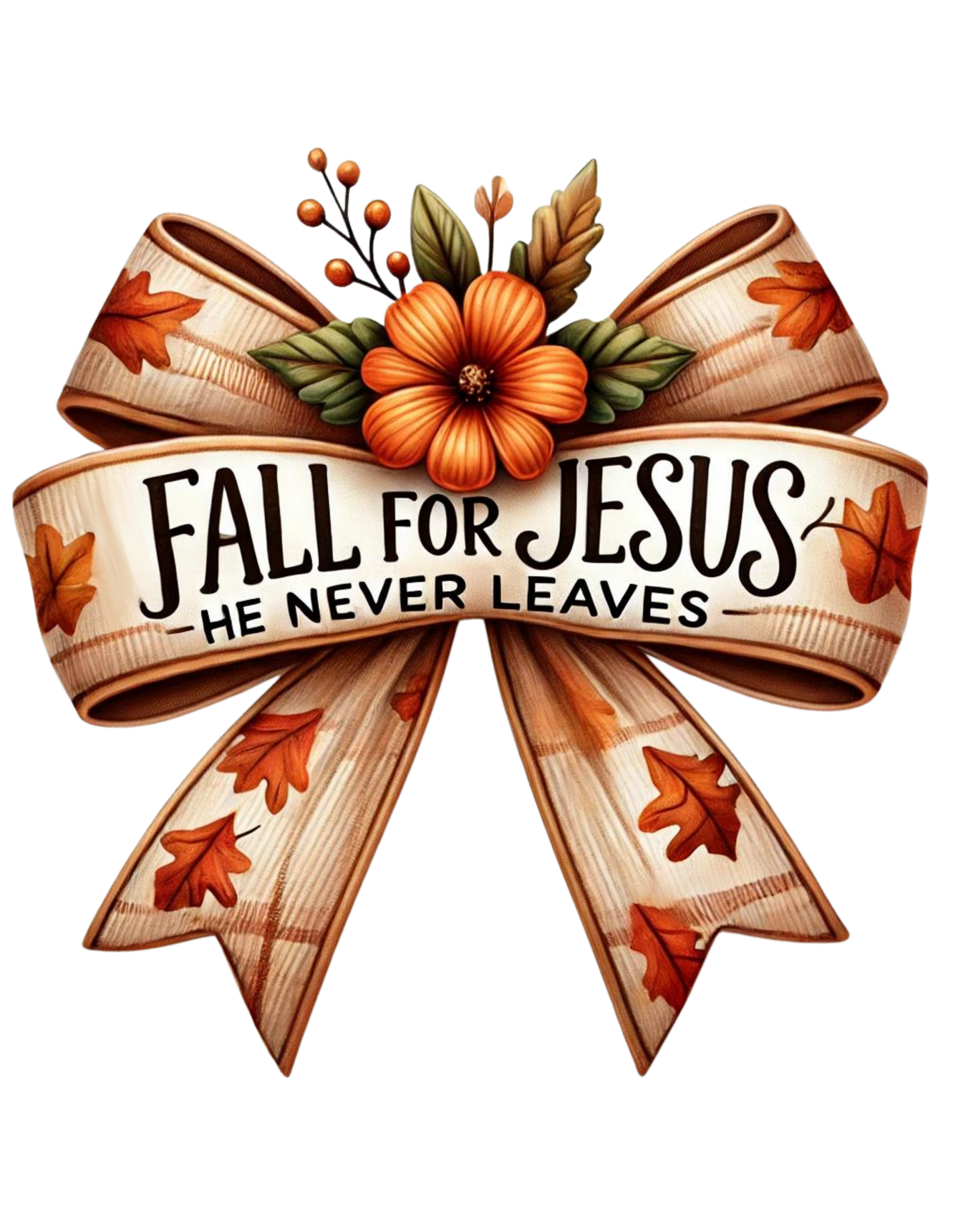 fall for Jesus bow