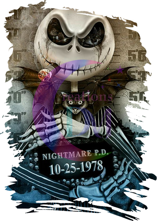 halloween DTF -nightmare before Christmas - nightmare P.D 10-25-1978