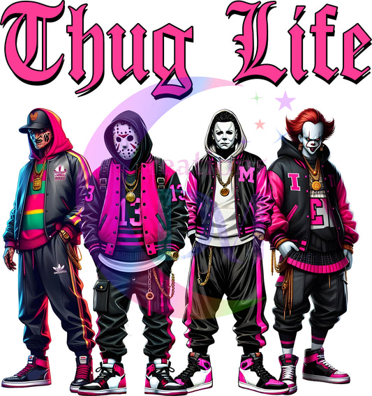 halloween DTF - thug life pink 3