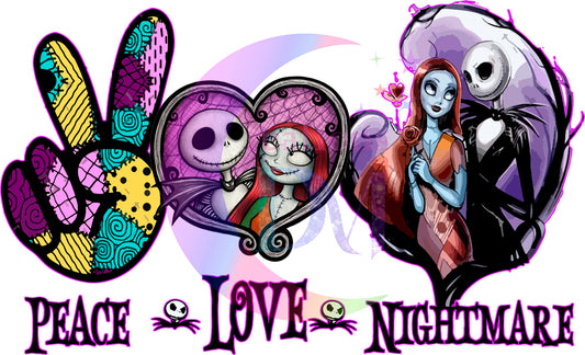 halloween DTF -nightmare before Christmas - peace-love-nightmare 2