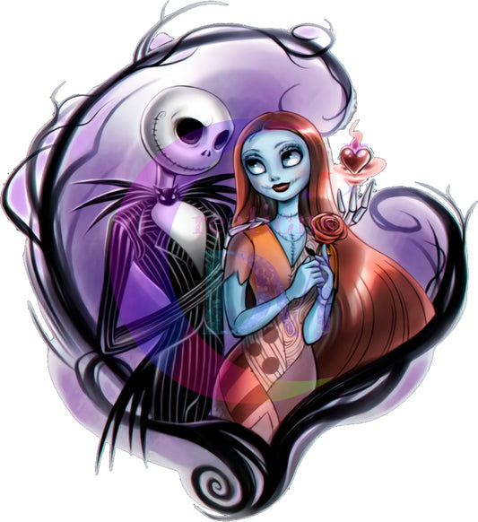 halloween DTF -nightmare before Christmas - couple