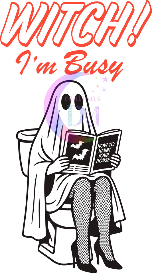 halloween DTF - witch! im busy