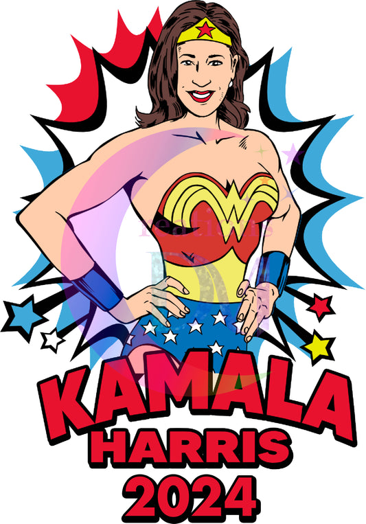 2024 Election - kamala Harris wonder woman'