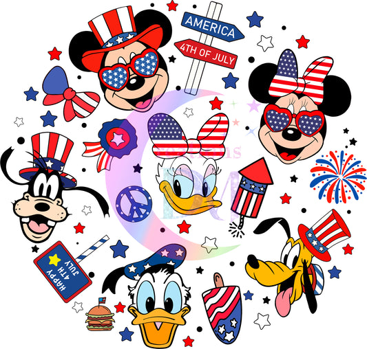 Fourth of July - Disney circle with friends