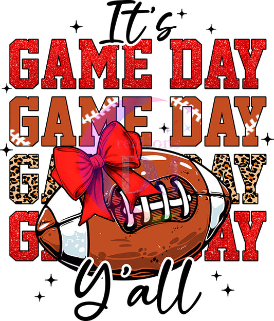 Football - its game day y'all red