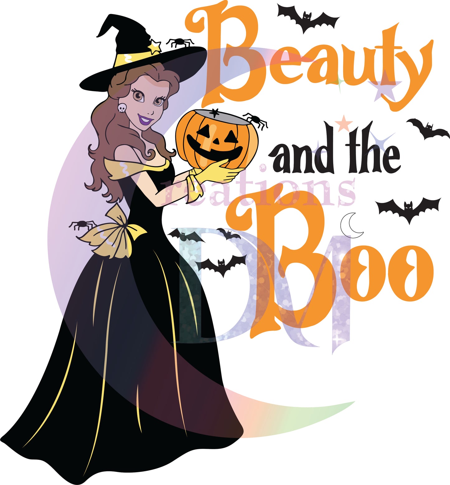 halloween DTF - princess _ beauty and the boo belle 2