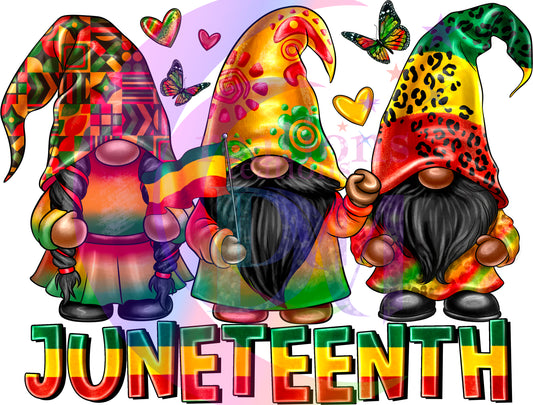 Juneteenth DTF - Juneteenth black history gnomes