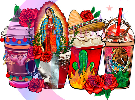 Virgen de Guadalupe - virgen de Guadalupe cups