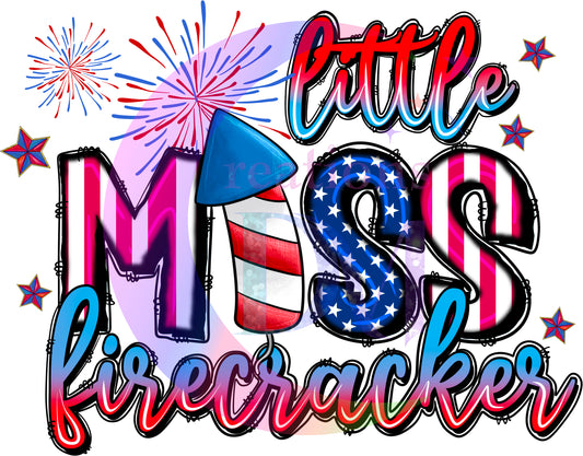 Fourth of July  - little miss firecracker