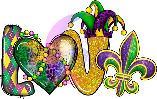 mardi gras - love