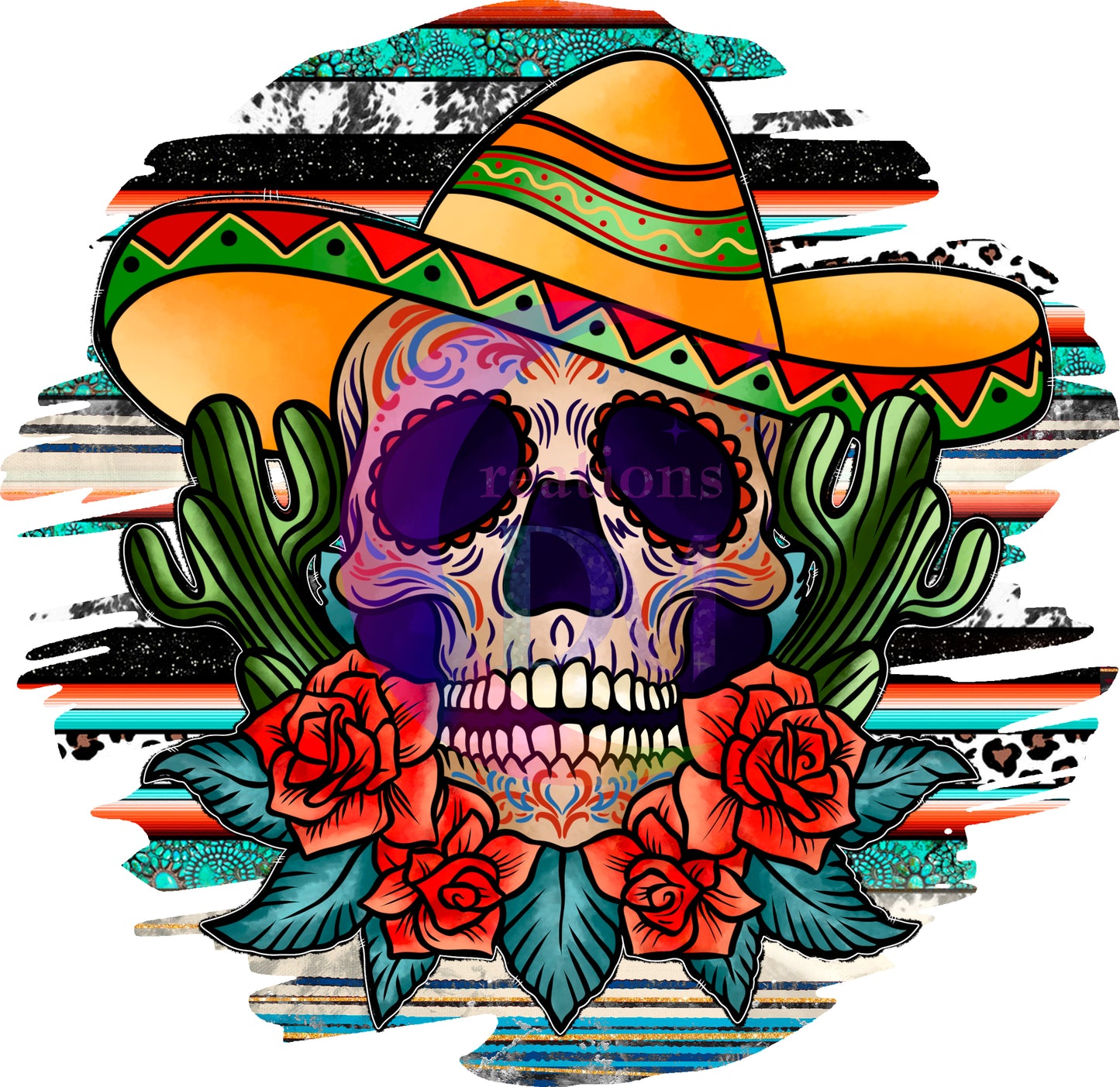 Dia de los muertos/Day of the Dead- mexicanskull