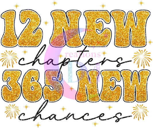 new years- 12 new chapters , 365 new chances