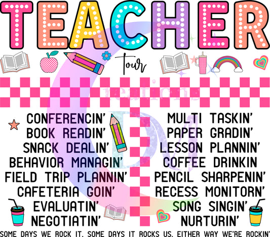 back to school DTF -  teacher tour