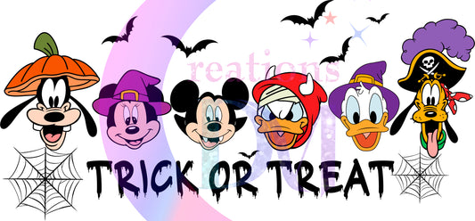 halloween DTF -  Mickey and friends trick or treat