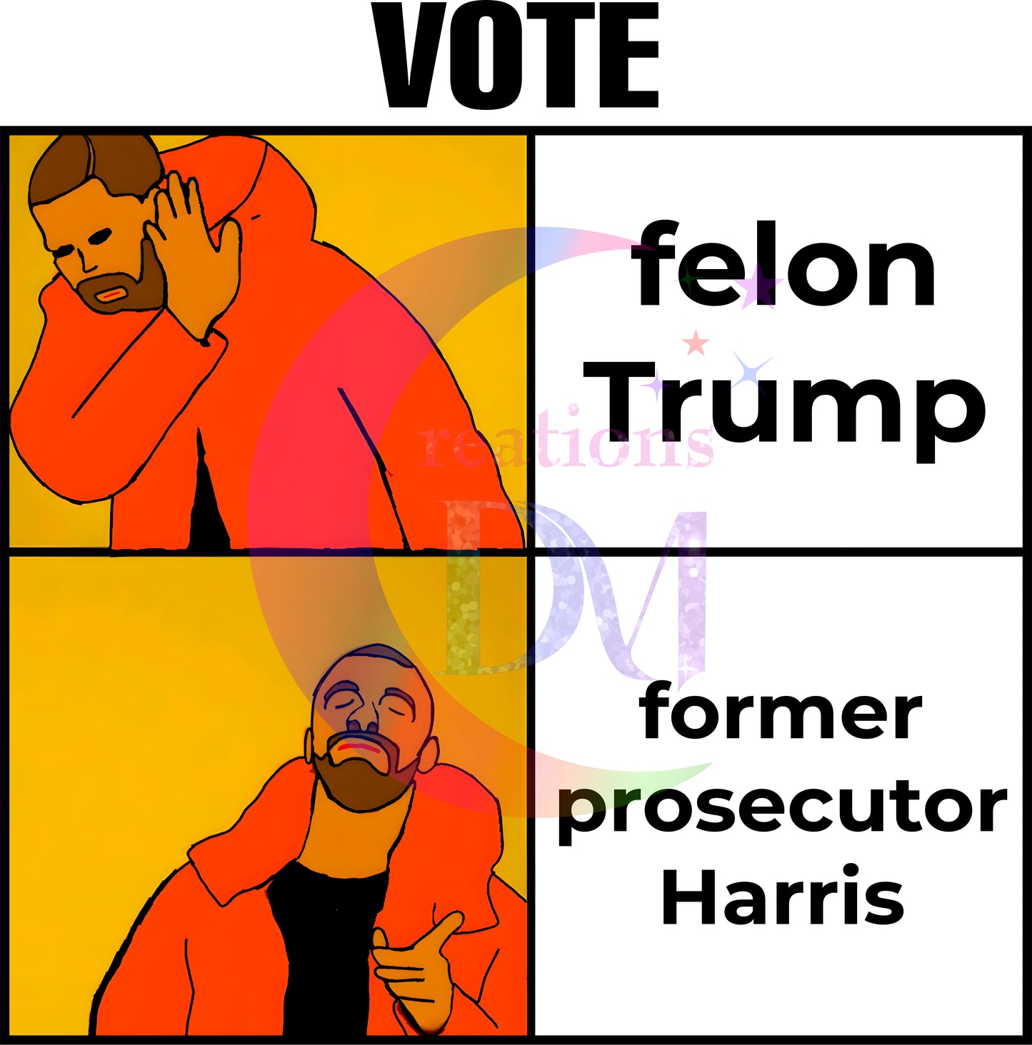 2024 Election -  2024 kamala Harris drake edition