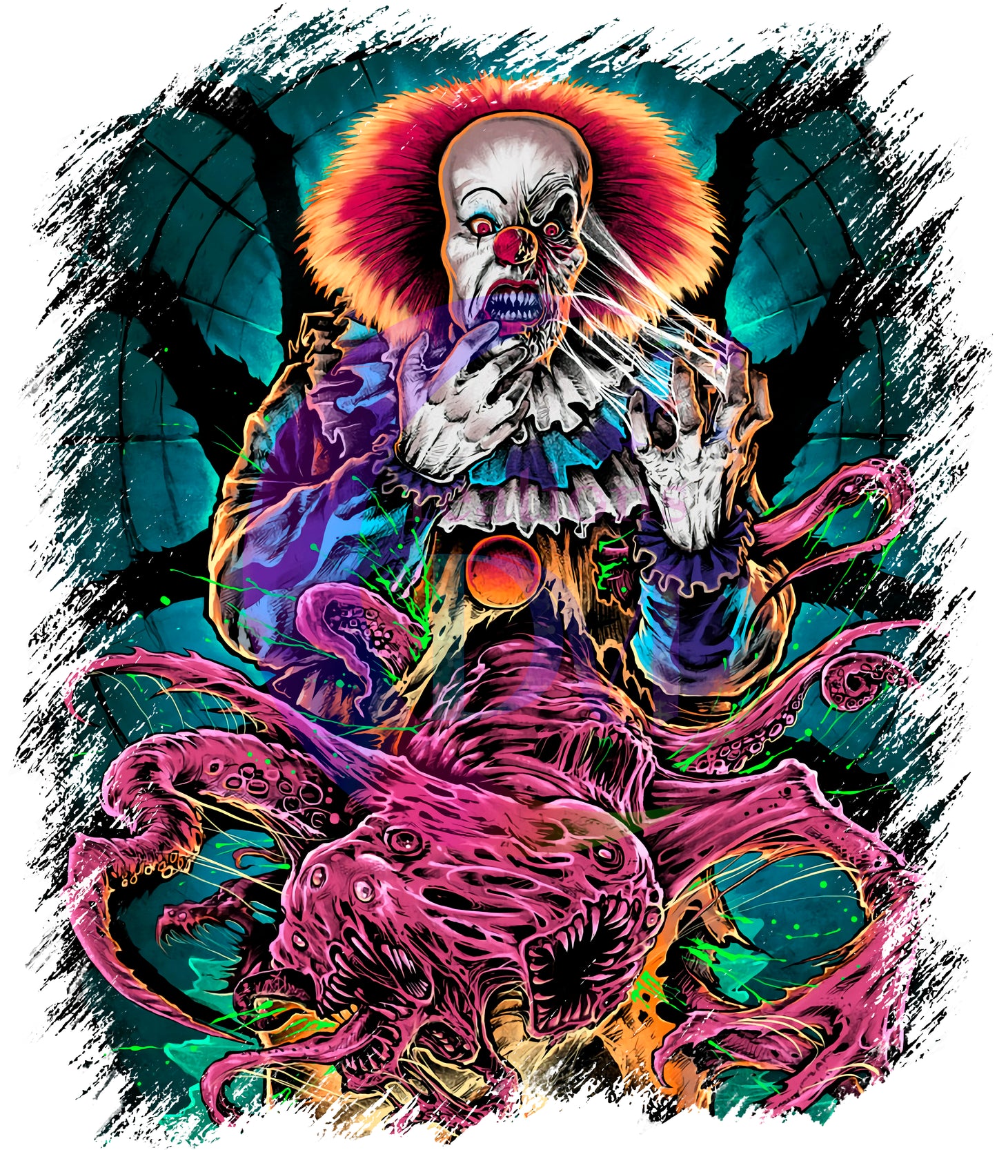 halloween DTF -pennywise colorful