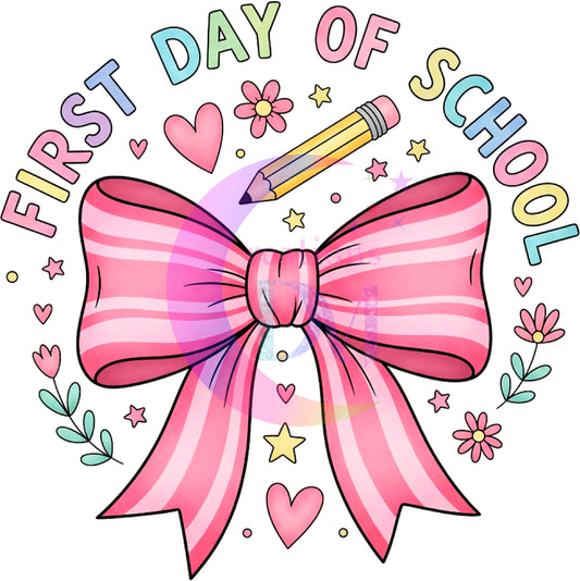 back to school DTF - preppy first day