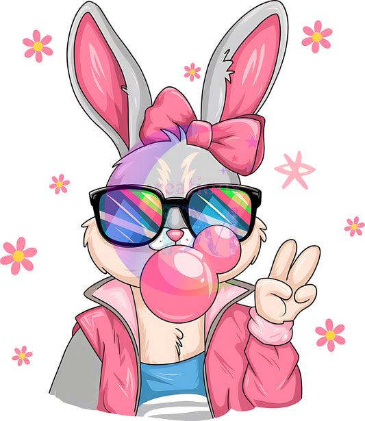 Easter - retro easter bunny bubblegum