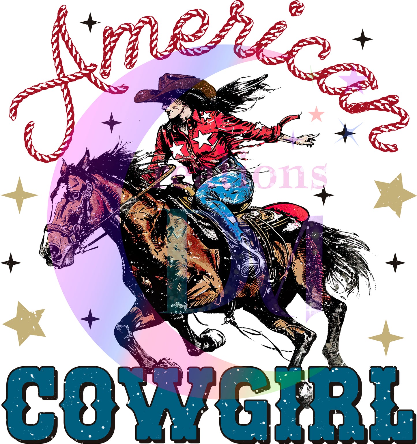 Fourth of July  -  American cowgirl