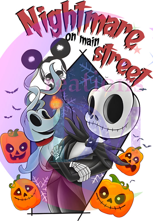 halloween DTF - nightmare on main street jack skellington 2