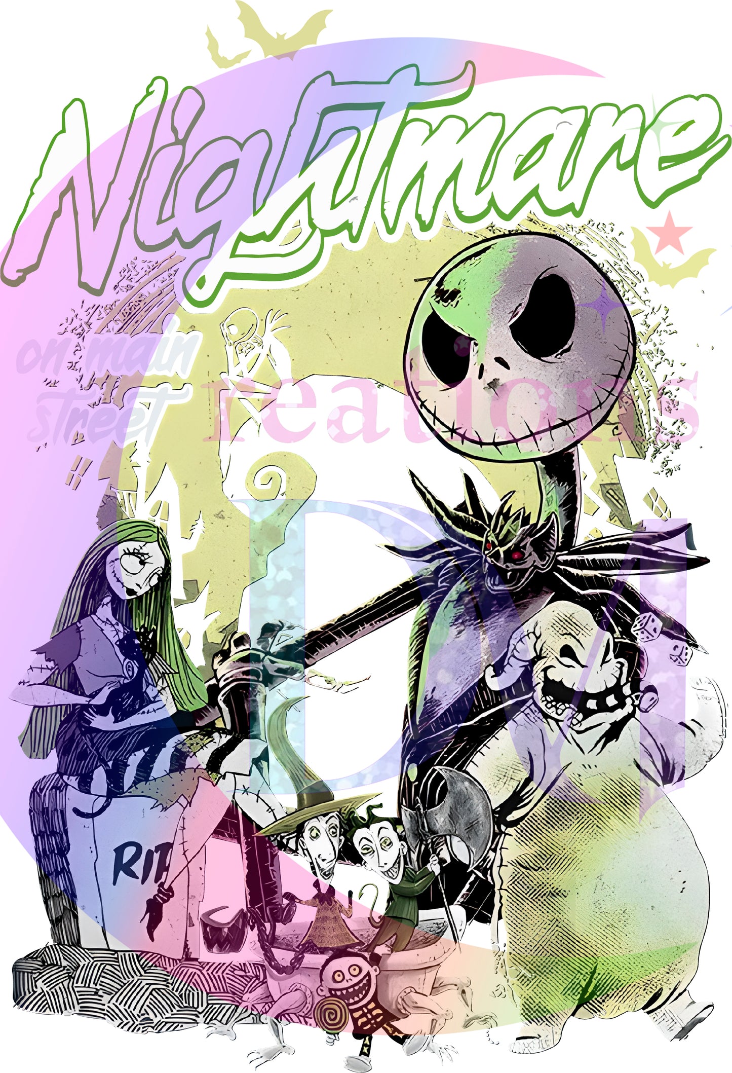 halloween DTF - nightmare on main street jack skellington 3