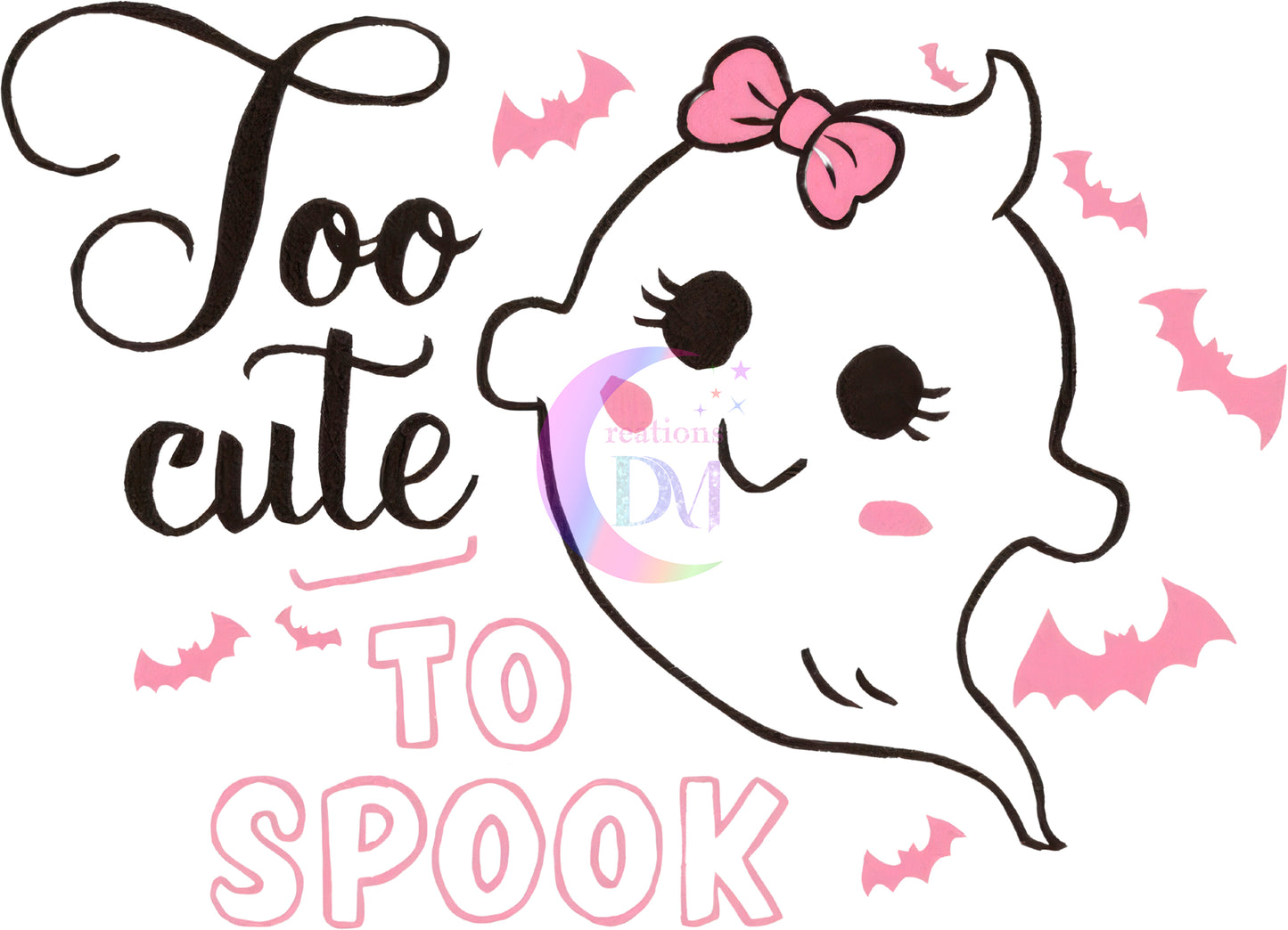 halloween DTF -  Ghost - to cute to spook 2