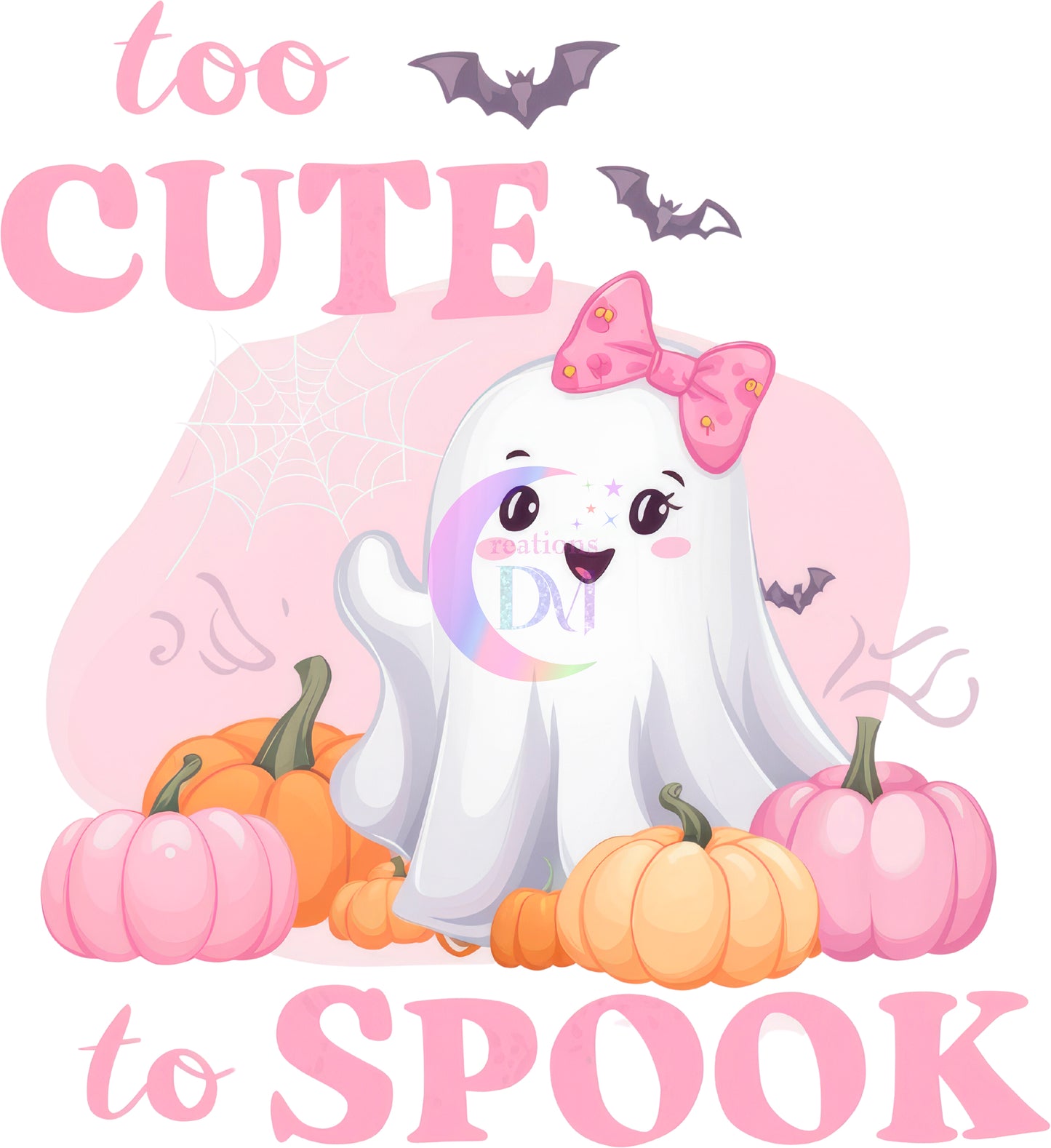 halloween DTF -  Ghost - to cute to spook