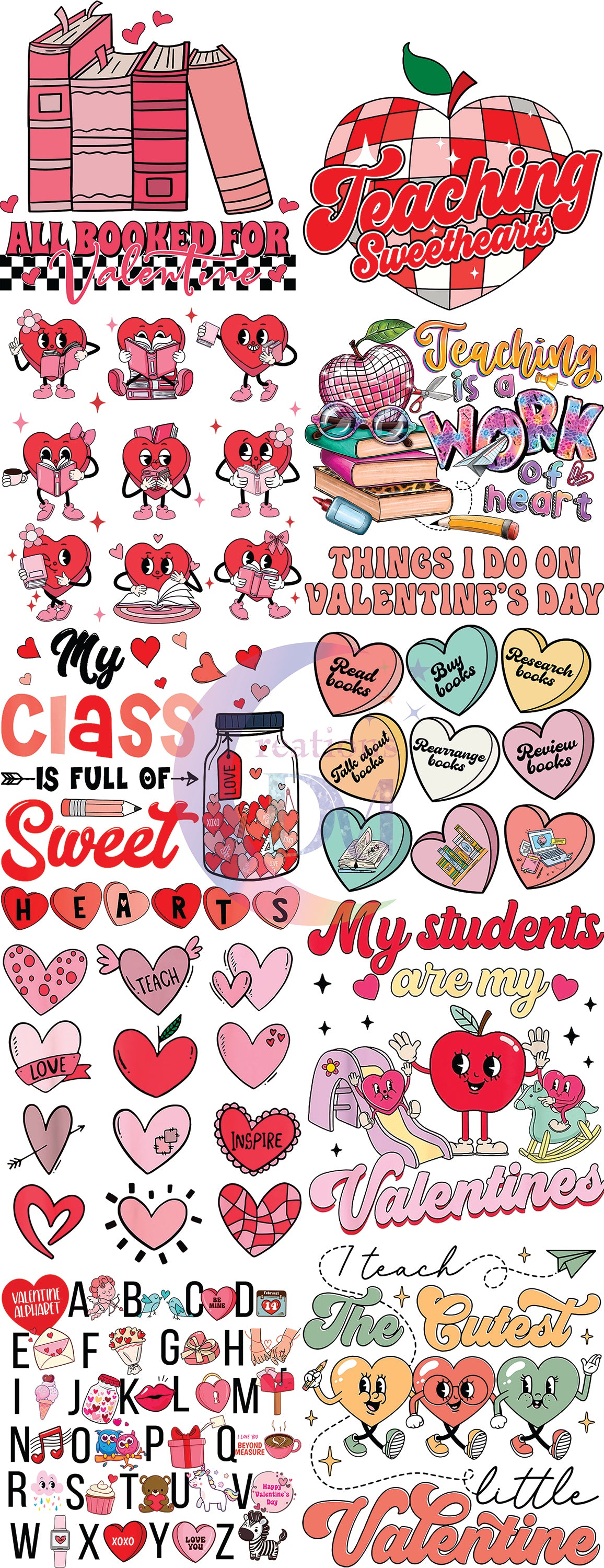 Pre-made Gangsheets -Valentines #4