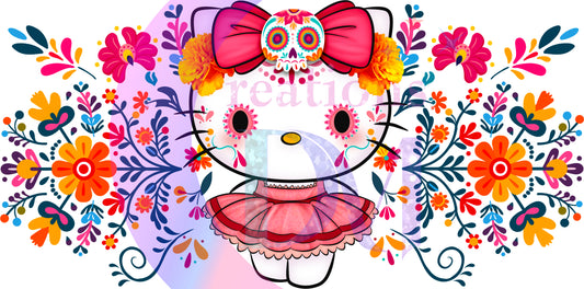 uv wrap - die de los muertos hello kitty