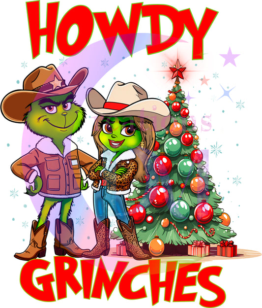 Christmas DTF - howdy Christmas grinches