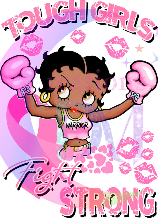 breast cancer awareness month - Betty boop tough girls