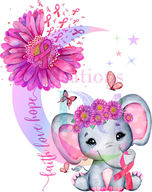 breast cancer awareness month - breast cancer elephant