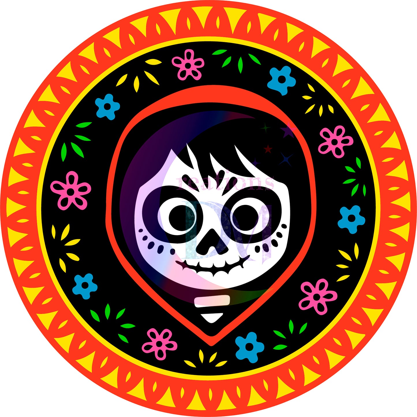 Dia de los muertos/Day of the Dead-  coco circle