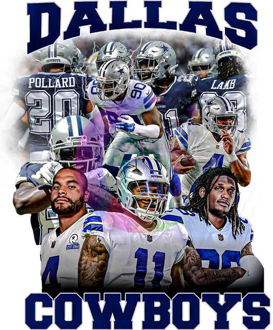 Dallas Cowboys - Players blue letters