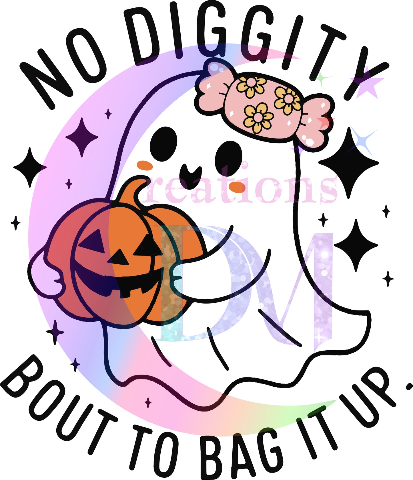 halloween DTF - no diggity bout to bag It up