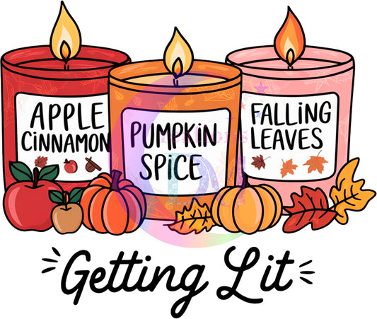 Thanksgiving DTF-getting lit candles