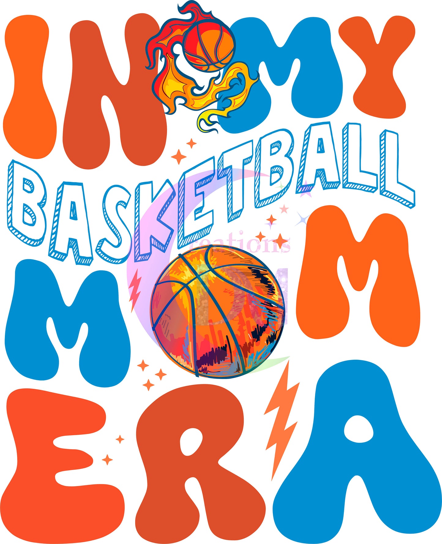 sports - In my " BASKETBALL  " Mom Era print DTF