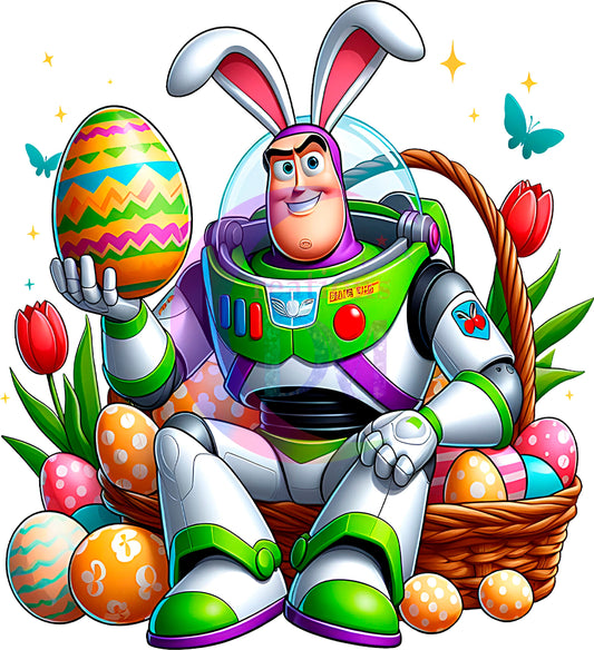 Disney Easter " buzz light year " eggs design DTF