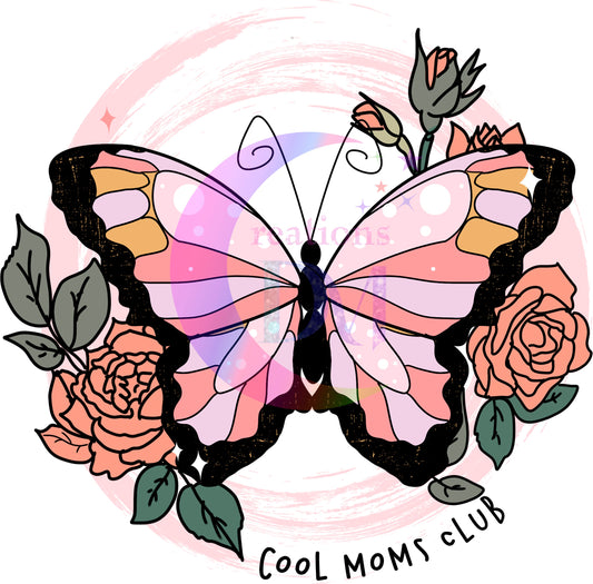 Mothers Day - cool moms club butterfly DTF