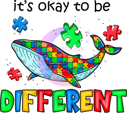 Autism DTF - its okay to be different whale