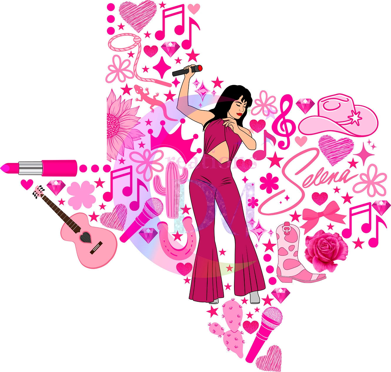 artists - Selena Quintanilla  DTF Texas pink