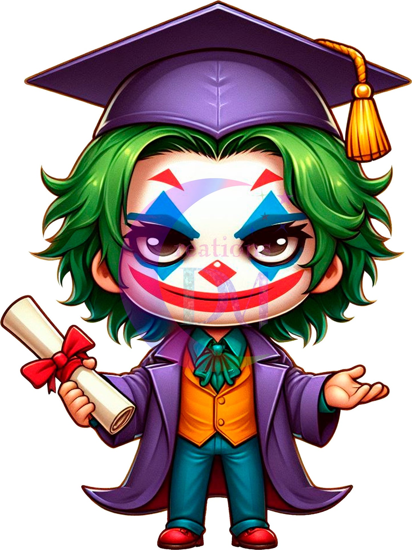 Graduation cartoon Spooky - JOKER DTF 02