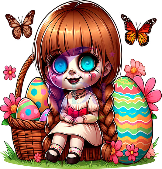 Easter " Annabelle " eggs design DTF