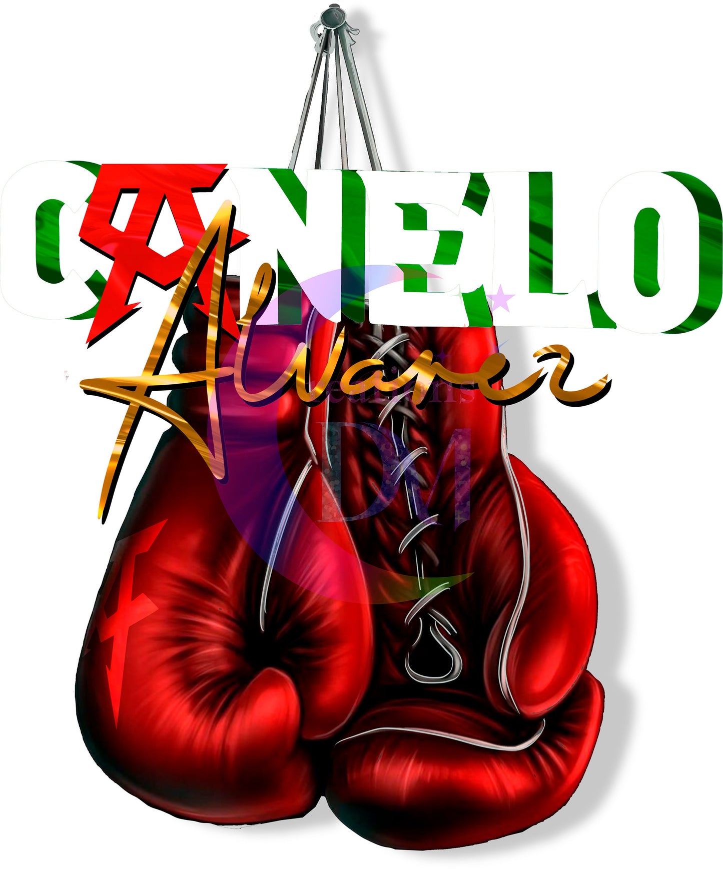 canelo DTF - canelo red gloves