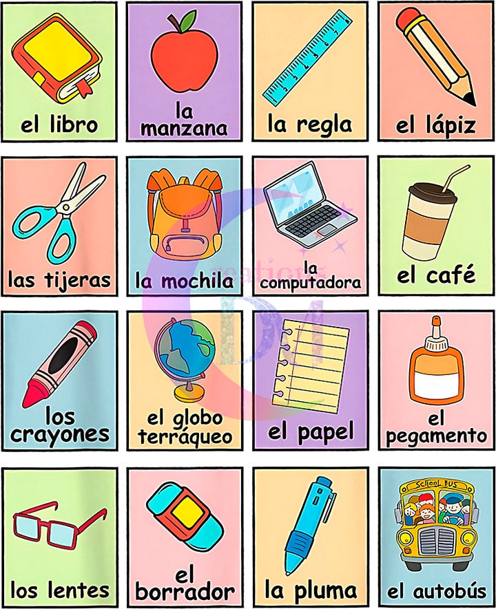 Teacher DTF - maestra lotería x16 icons