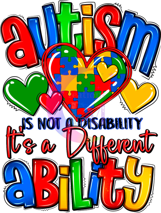 Autism DTF - Autism is not a disability hearts