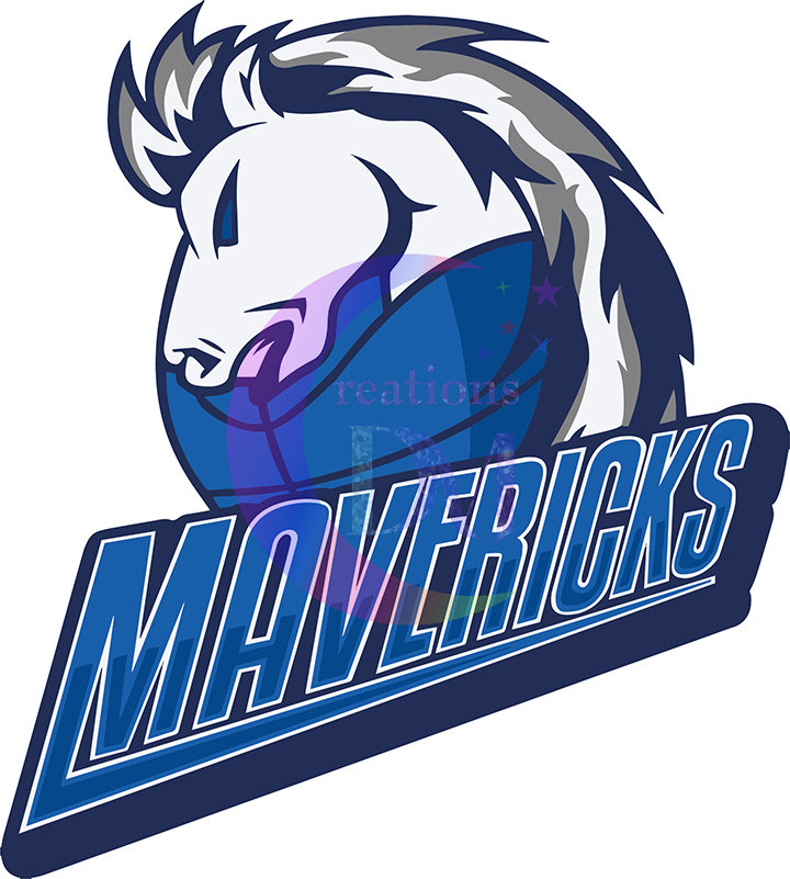 Dallas mavericks DTF - dallas mavericks horse 03