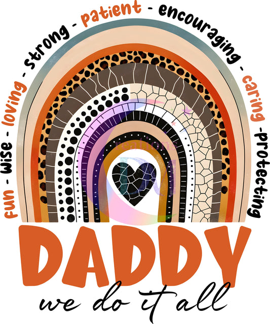 Father's Day DTF - daddy we do it all rainbow