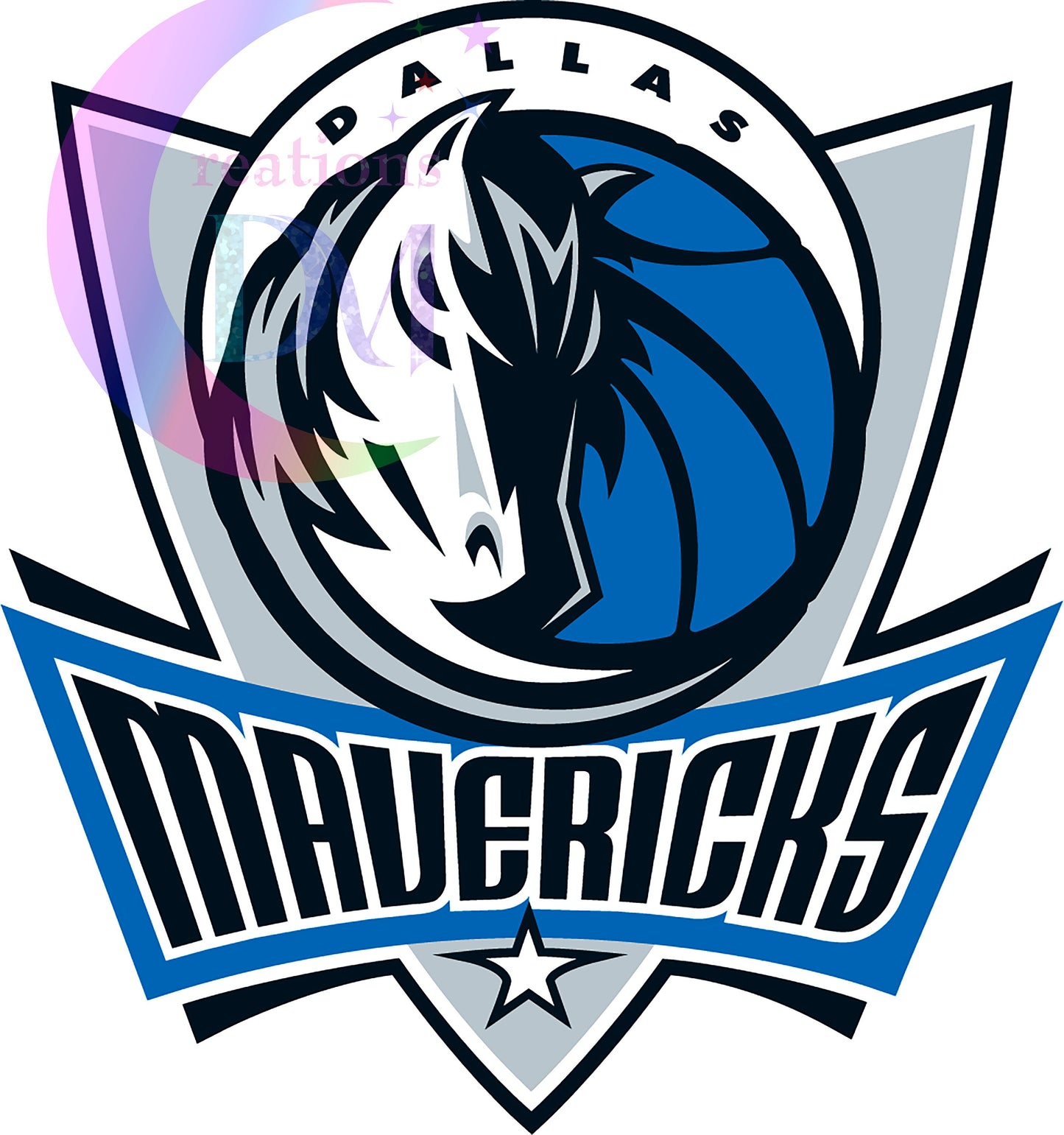 Dallas mavericks DTF - dallas mavs logo with letters