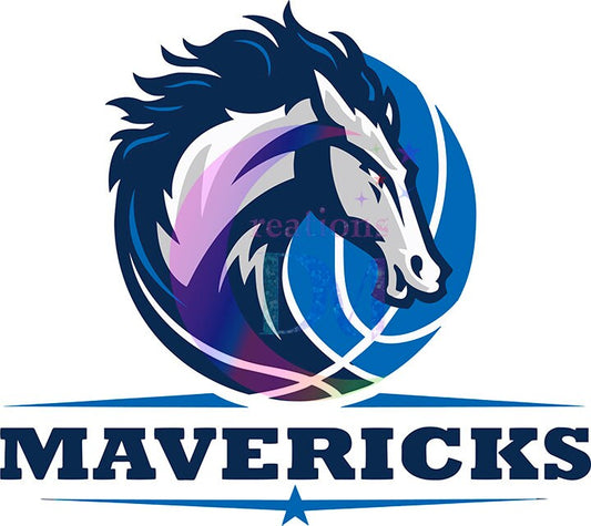 Dallas mavericks DTF - dallas mavericks horse logo 02